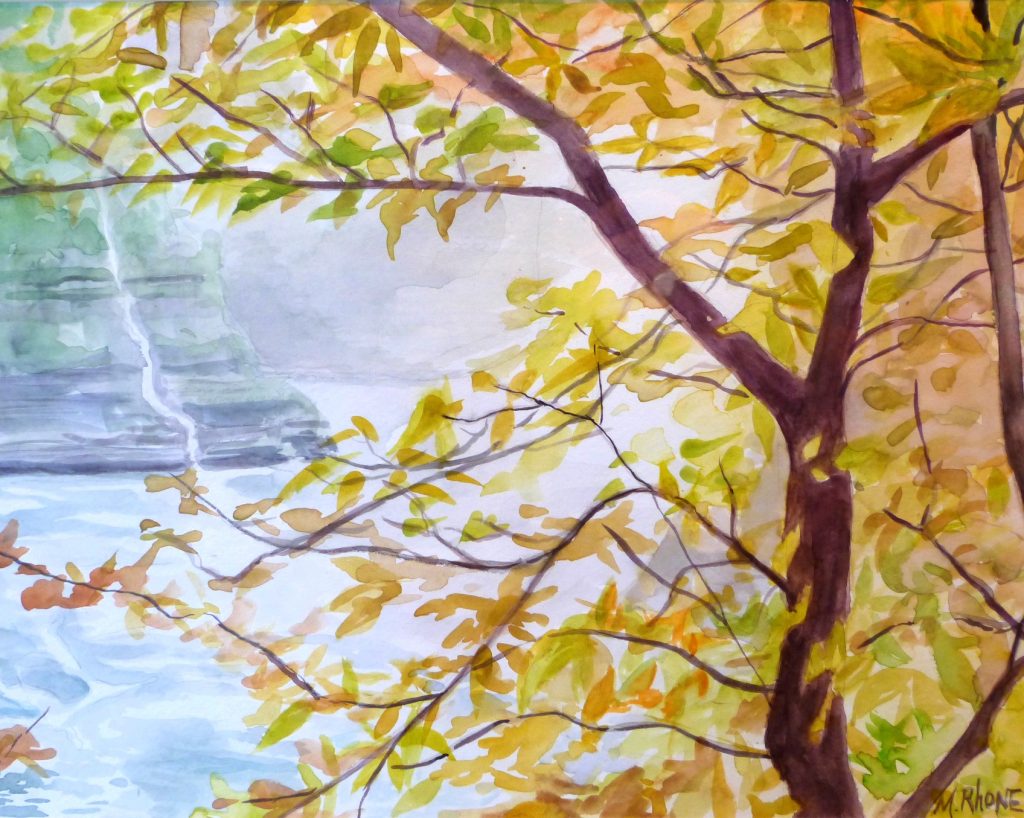 Letchworth, watercolor, 16x20