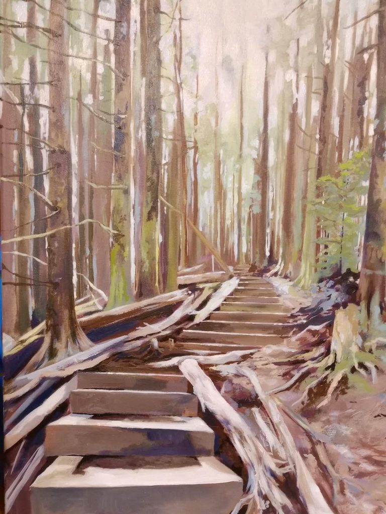 Look Up, acrylic, 16x20