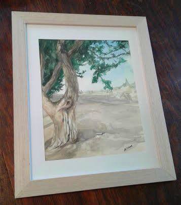 A few watercolors. The two landscapes were done from photos that we took. The tree was a scene from our trip to Ephesus and the other was from a trip Zach took to the Alps. God's beauty is inspiring!